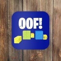 Oof! Blox Noob Funny Gamer Gift Coaster thumb 0