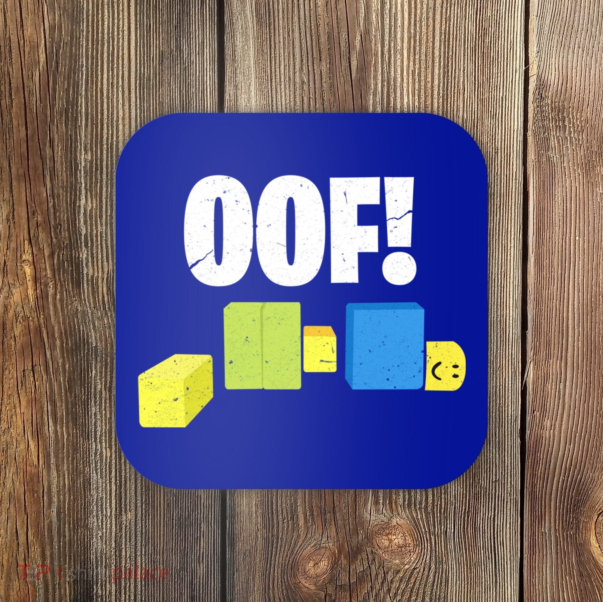 Oof! Blox Noob Funny Gamer Gift Coaster