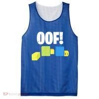 Oof! Blox Noob Funny Gamer Gift Mesh Reversible Basketball Jersey Tank thumb 0