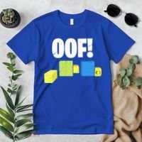 Oof! Blox Noob Funny Gamer Gift Premium T-Shirt thumb 2