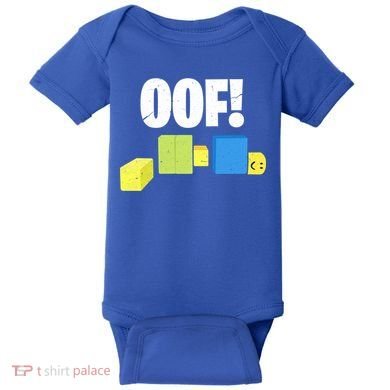 Oof! Blox Noob Funny Gamer Gift Baby Bodysuit
