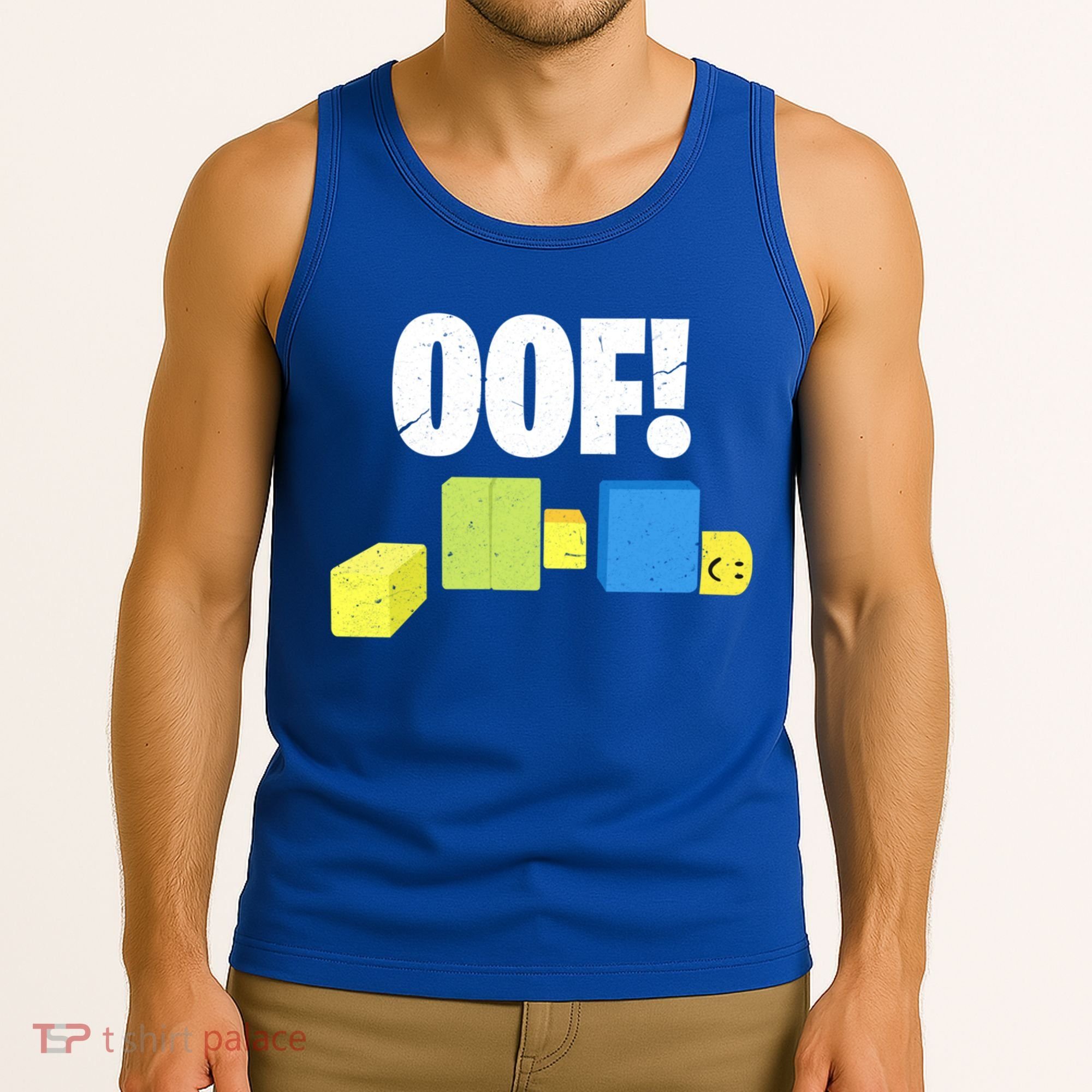 Oof! Blox Noob Funny Gamer Gift Tank Top
