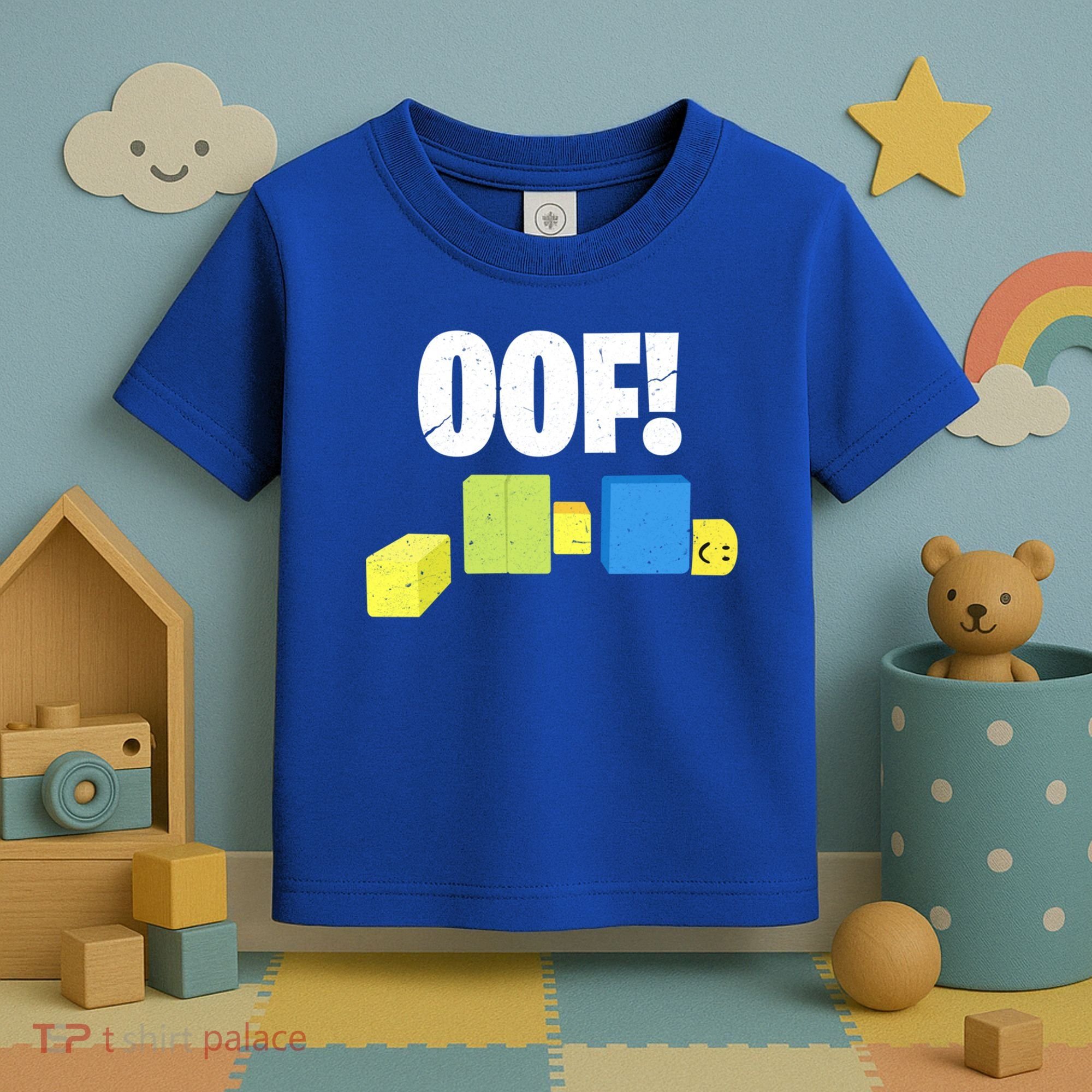 Oof! Blox Noob Funny Gamer Gift Toddler T-Shirt