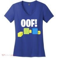 Oof! Blox Noob Funny Gamer Gift Women's V-Neck T-Shirt thumb 0