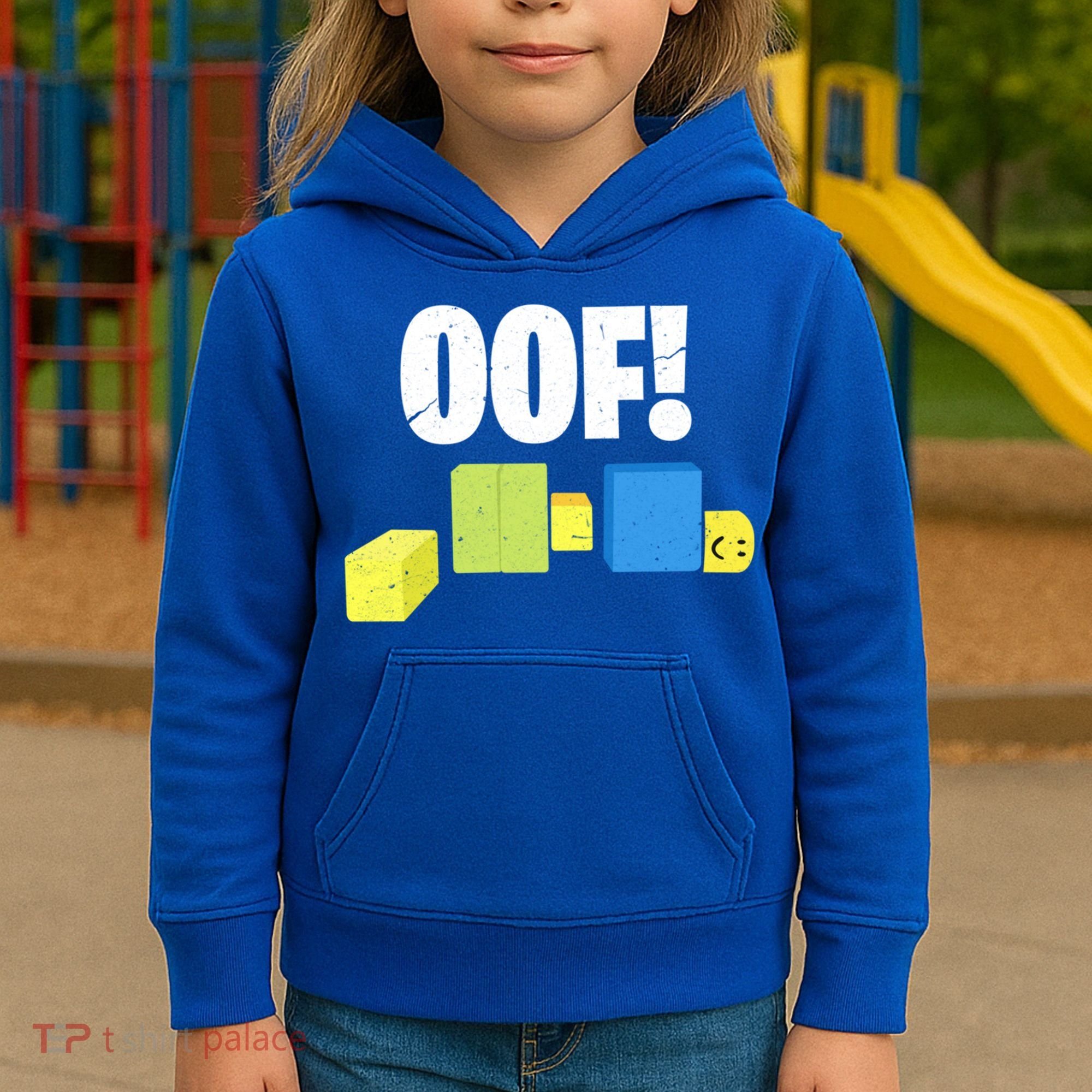 Oof! Blox Noob Funny Gamer Gift Kids Hoodie