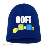 Oof! Blox Noob Funny Gamer Gift Short Acrylic Beanie thumb 0