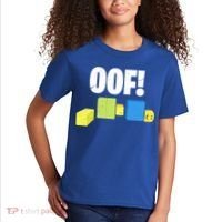 Oof! Blox Noob Funny Gamer Gift Kids T-Shirt thumb 2