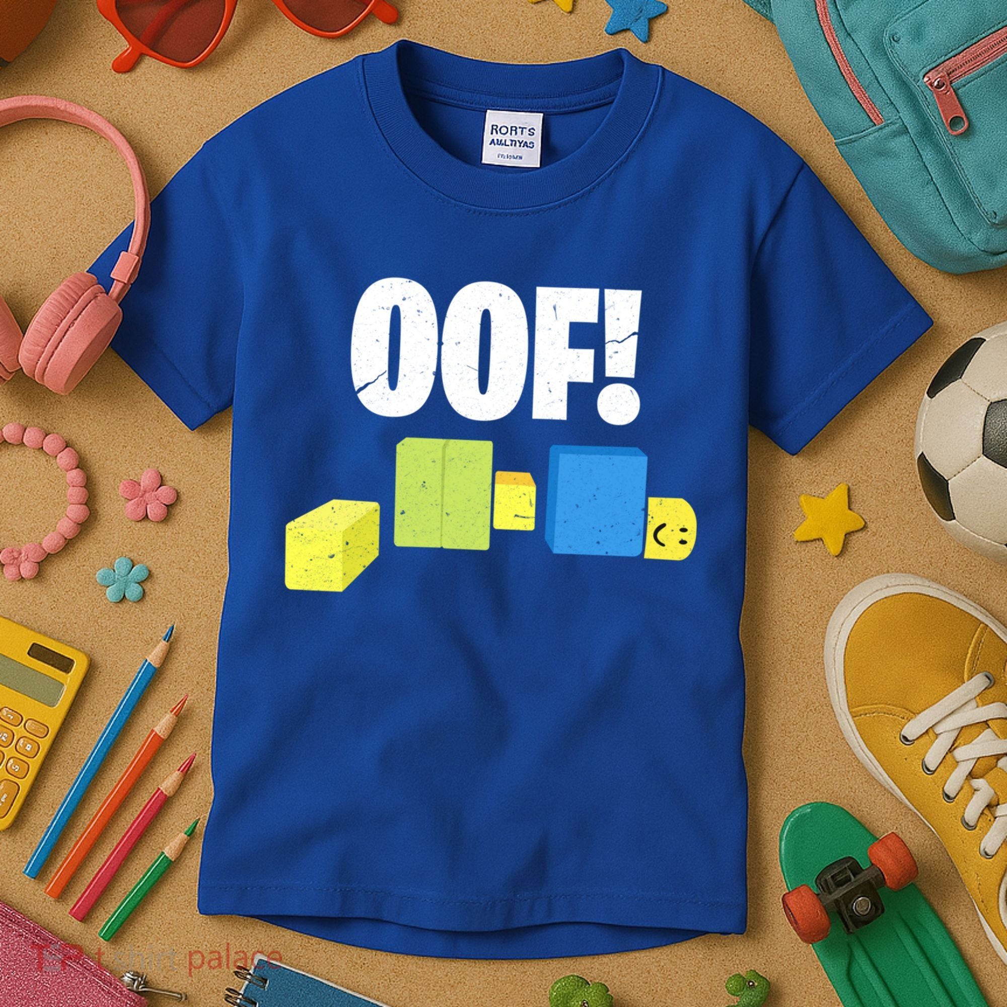 Oof! Blox Noob Funny Gamer Gift Kids T-Shirt