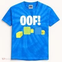 Oof! Blox Noob Funny Gamer Gift Kids Tie-Dye T-Shirt thumb 0