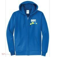 Oof! Blox Noob Funny Gamer Gift Full Zip Hoodie thumb 0