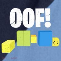 Oof! Blox Noob Funny Gamer Gift Raglan Baseball Sleeve Shirt thumb 2