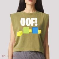 Oof! Blox Noob Funny Gamer Gift Garment-Dyed Women's Muscle Tee thumb 2