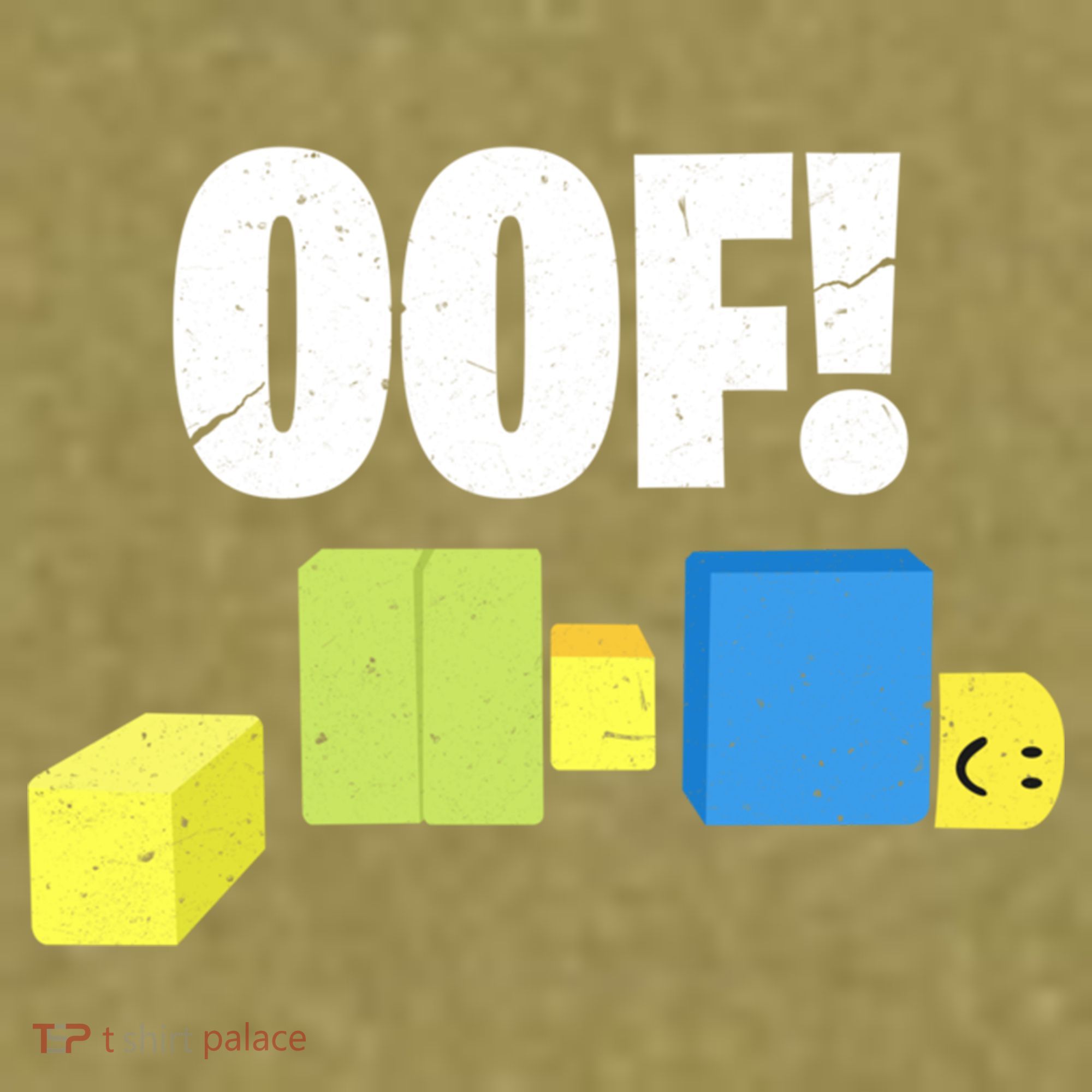 Oof! Blox Noob Funny Gamer Gift Garment-Dyed Women's Muscle Tee