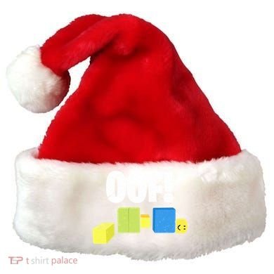 Oof! Blox Noob Funny Gamer Gift Santa Hat