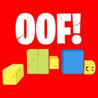 Oof! Blox Noob Funny Gamer Gift Santa Hat thumb 1