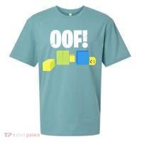 Oof! Blox Noob Funny Gamer Gift Sueded Cloud Jersey T-Shirt thumb 0