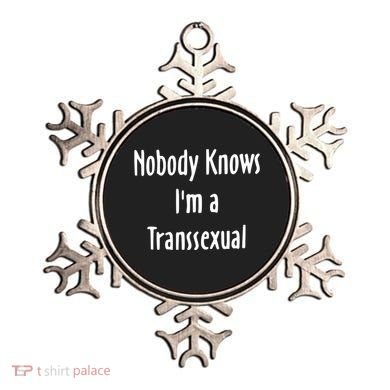 Onika Burgers Nobody Knows IM Transsexual Ornament