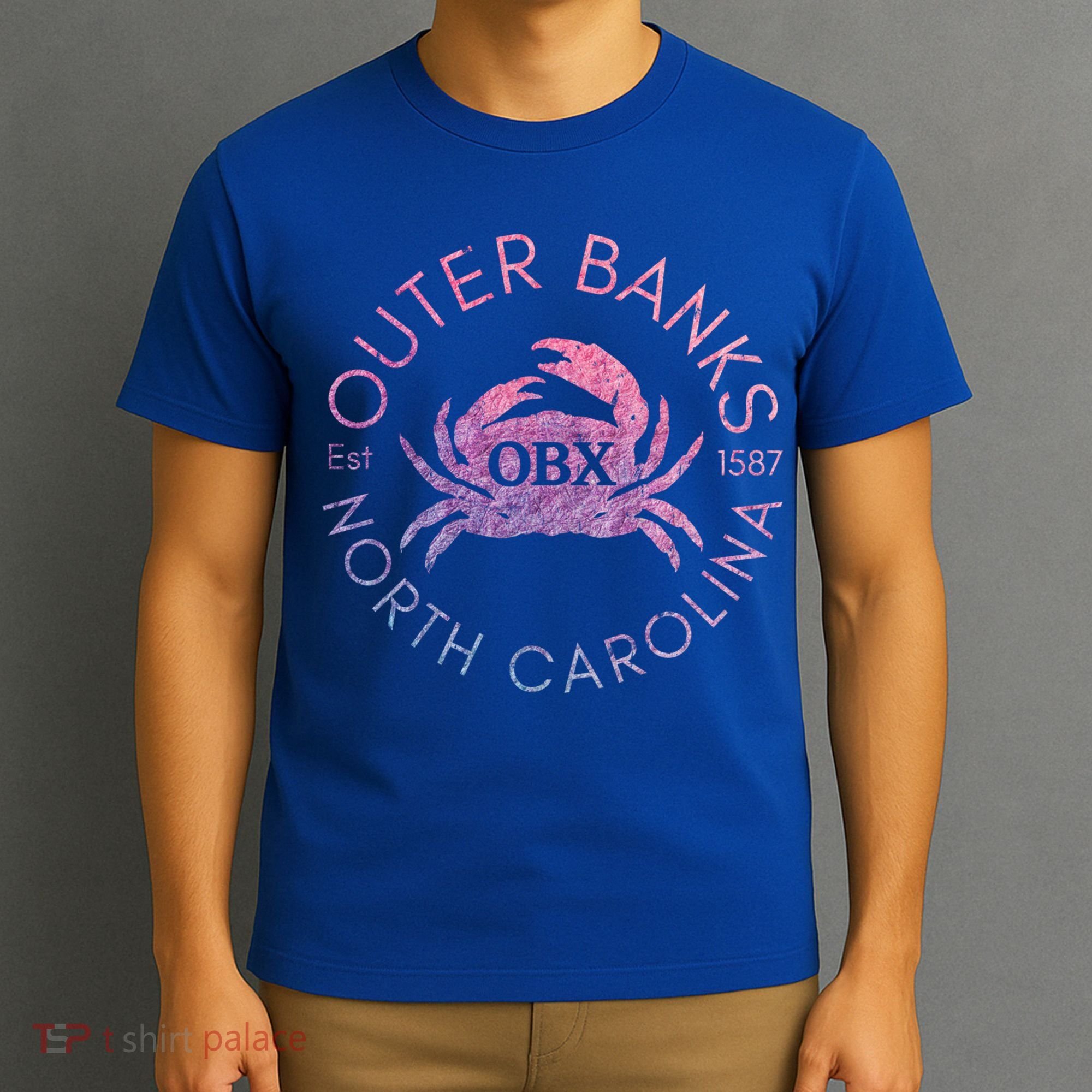 Outer Banks North Carolina Obx Crab Beach Summer Vintage Gift T-Shirt