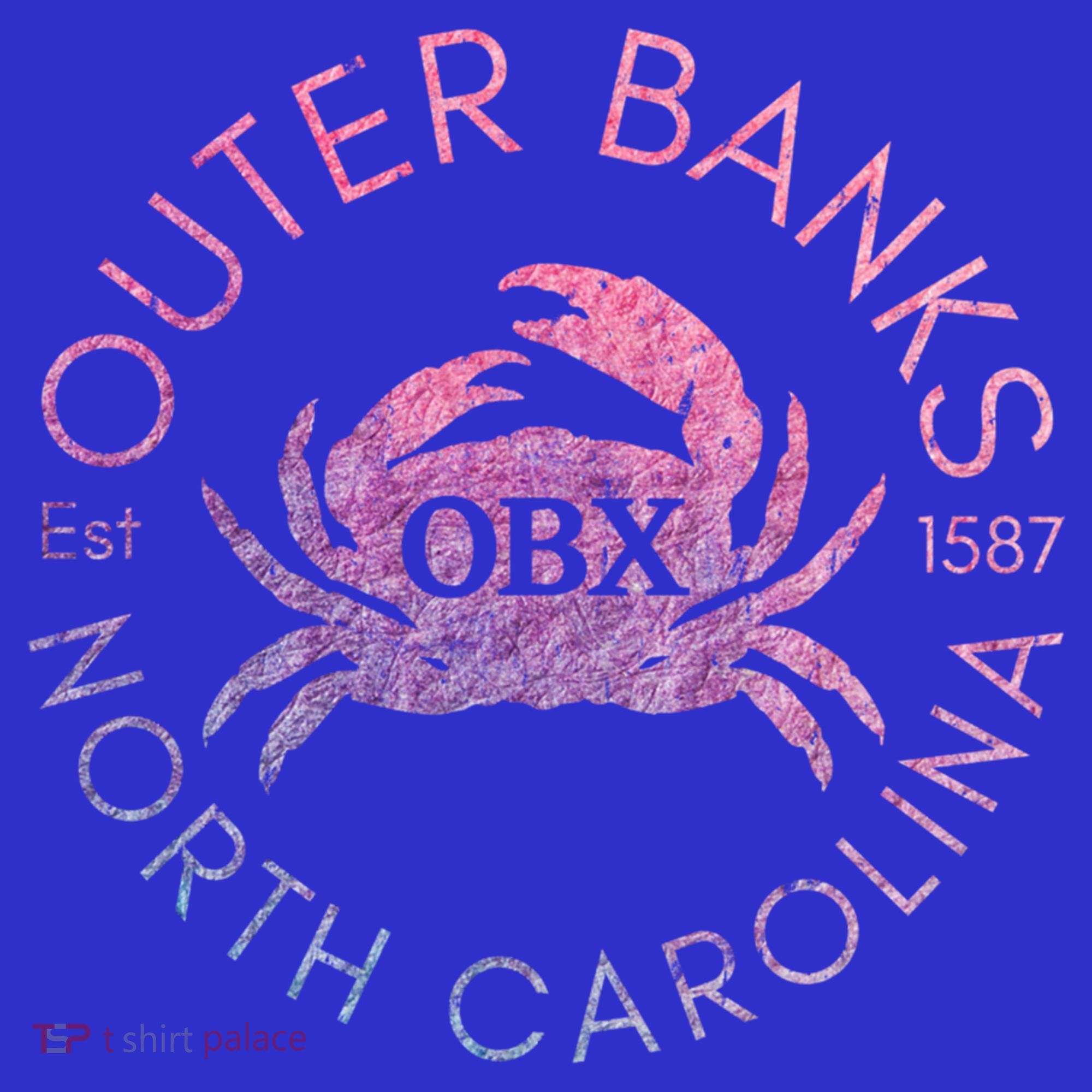 Outer Banks North Carolina Obx Crab Beach Summer Vintage Gift T-Shirt