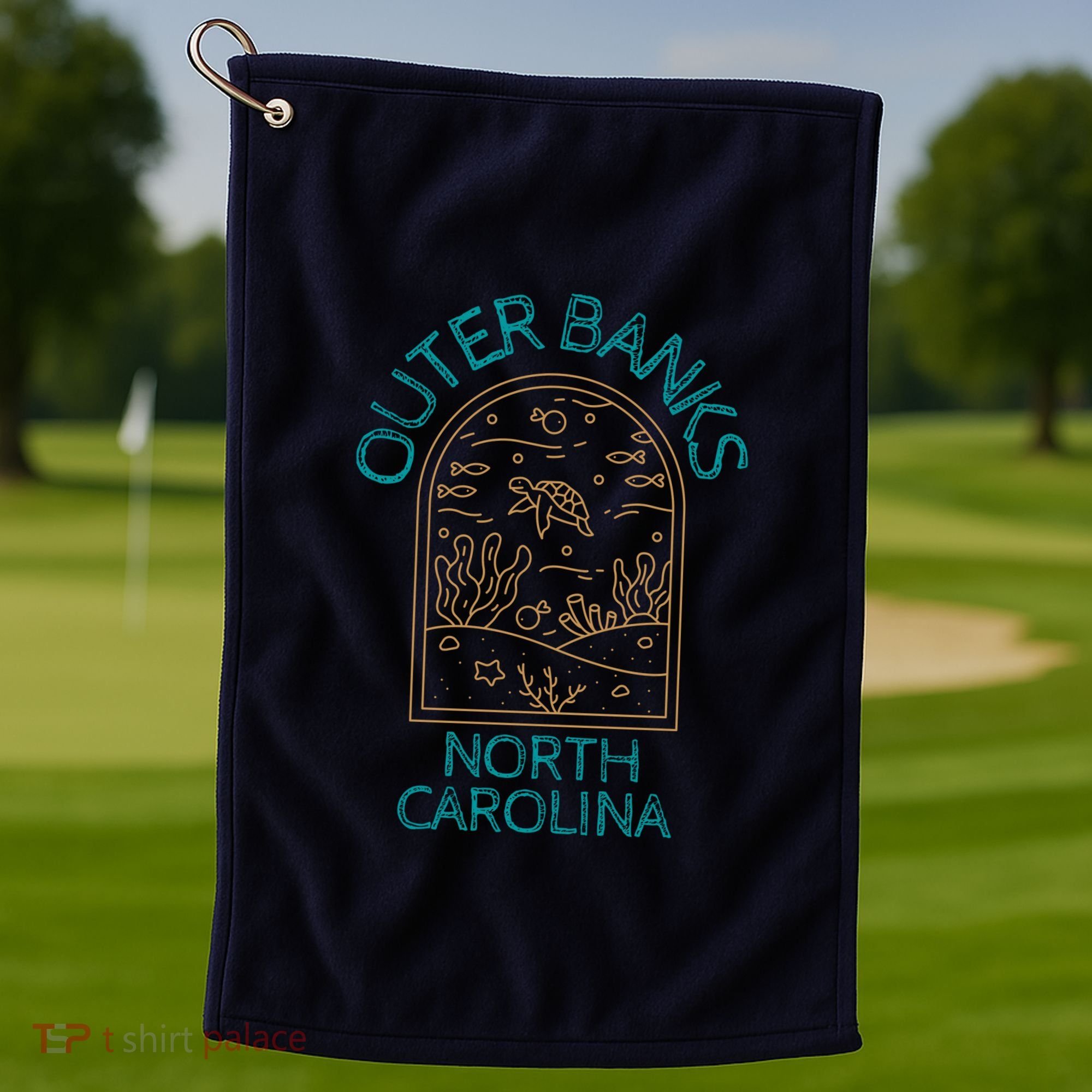 Outer Banks North Carolina NC Beach Golf Towel