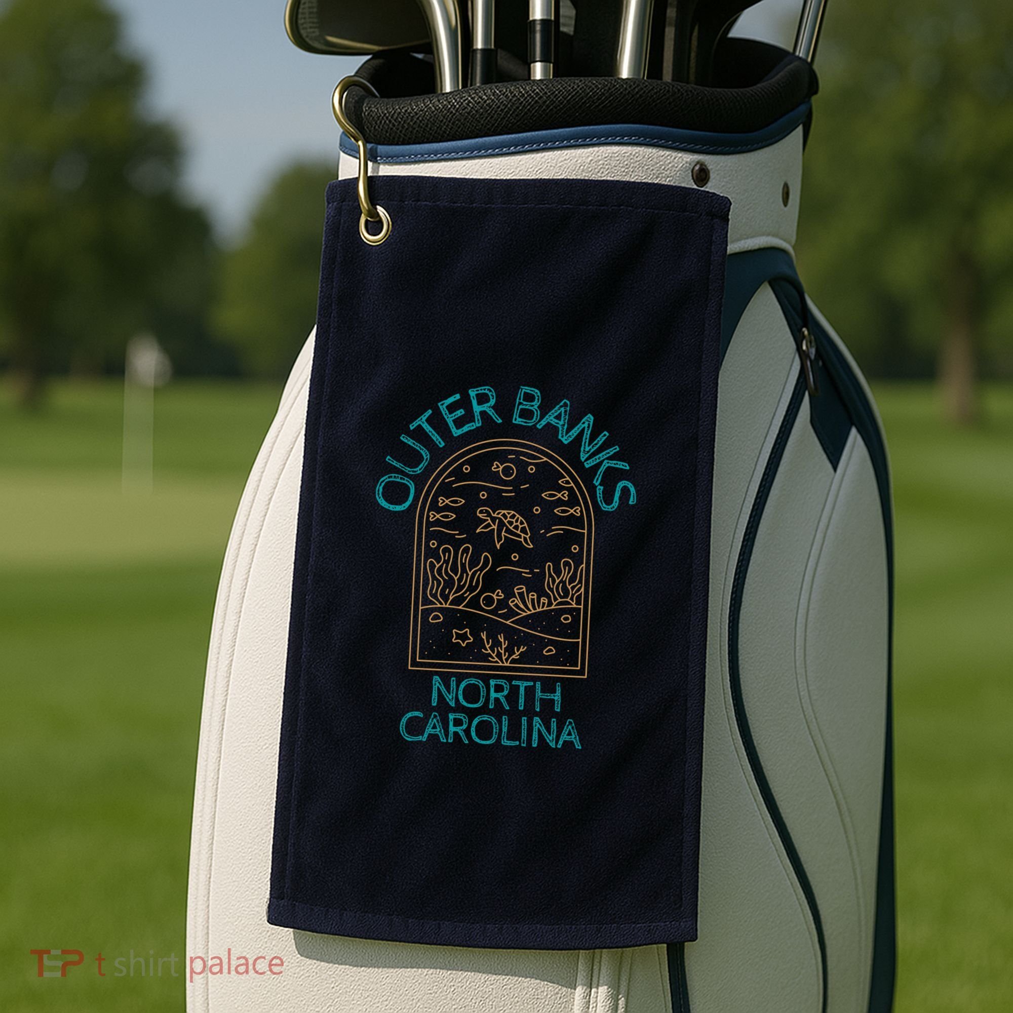 Outer Banks North Carolina NC Beach Golf Towel