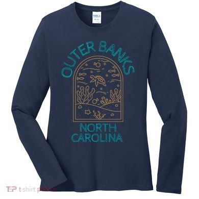 Outer Banks North Carolina NC Beach Women's Long Sleeve Shirt