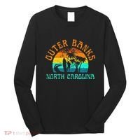 Outer Banks North Carolina Surf Beach Surfer OBX NC Long Sleeve Shirt thumb 0