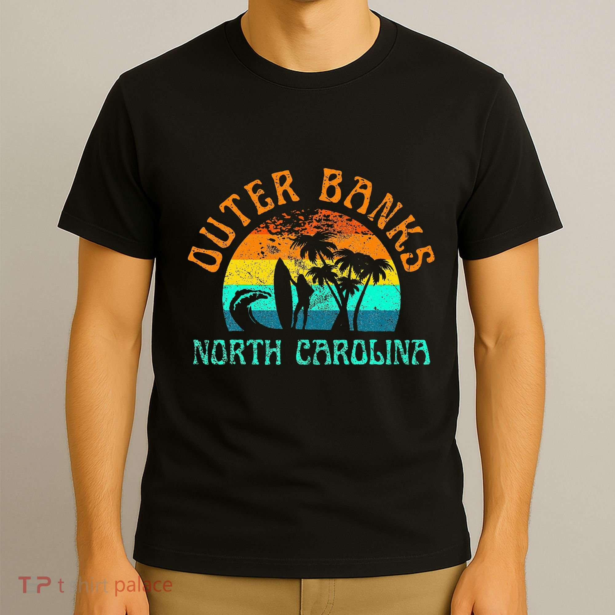 Outer Banks North Carolina Surf Beach Surfer OBX NC T-Shirt