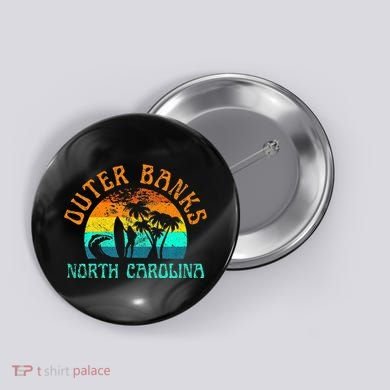 Outer Banks North Carolina Surf Beach Surfer OBX NC Button