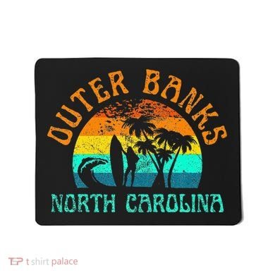 Outer Banks North Carolina Surf Beach Surfer OBX NC Mousepad