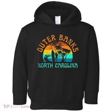 Outer Banks North Carolina Surf Beach Surfer OBX NC Toddler Hoodie