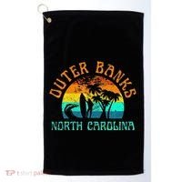 Outer Banks North Carolina Surf Beach Surfer OBX NC Golf Towel thumb 0