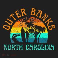 Outer Banks North Carolina Surf Beach Surfer OBX NC Golf Towel thumb 3