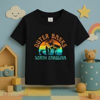 Outer Banks North Carolina Surf Beach Surfer OBX NC Toddler T-Shirt thumb 3