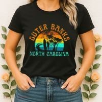 Outer Banks North Carolina Surf Beach Surfer OBX NC Women's T-Shirt thumb 2