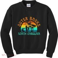 Outer Banks North Carolina Surf Beach Surfer OBX NC Kids Sweatshirt thumb 0