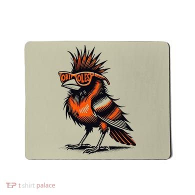 Oriole Bird Owners Oriole Lovers Orange Graphic Design Mousepad