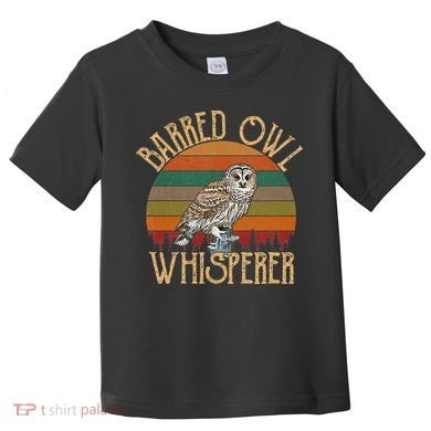 Owl Barred Owl Whisperer Vintage Toddler T-Shirt
