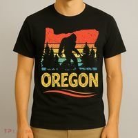 Oregon Bigfoot Oregon With A Bigfoot Or A Sasquatch T-Shirt thumb 3