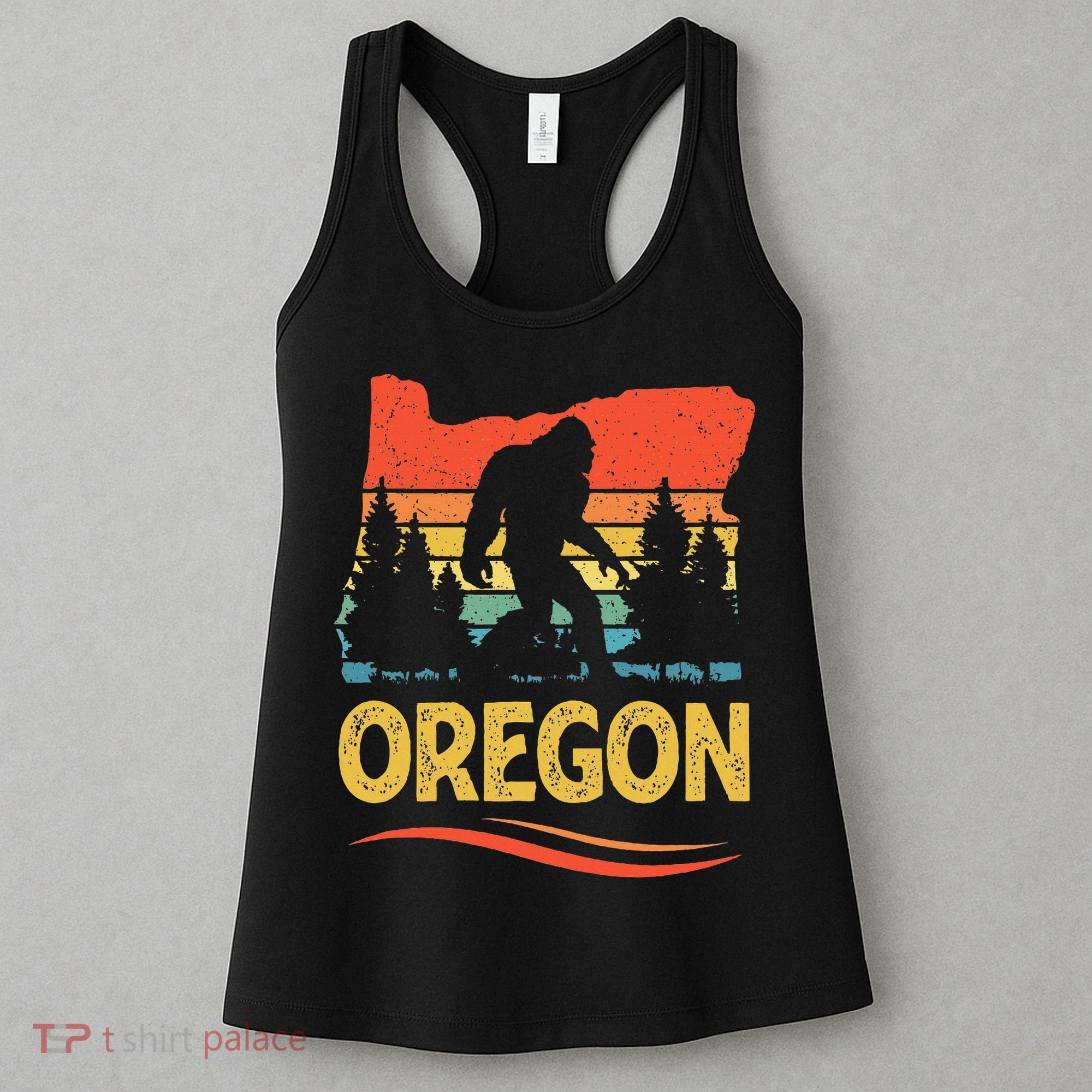 Oregon Bigfoot Oregon With A Bigfoot Or A Sasquatch Women's Tank Top