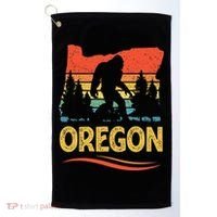 Oregon Bigfoot Oregon With A Bigfoot Or A Sasquatch Golf Towel thumb 0