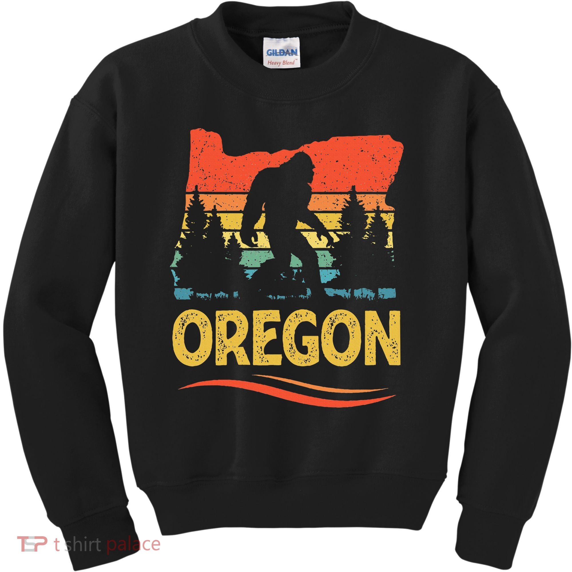Oregon Bigfoot Oregon With A Bigfoot Or A Sasquatch Kids Sweatshirt
