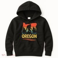 Oregon Bigfoot Oregon With A Bigfoot Or A Sasquatch Kids Hoodie thumb 0
