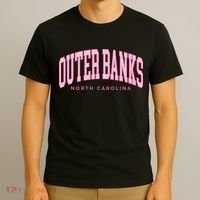 Outer Banks OBX North Carolina summer retro preppy throwback T-Shirt thumb 3