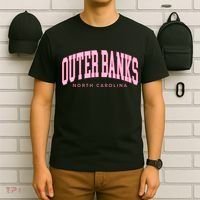 Outer Banks OBX North Carolina summer retro preppy throwback T-Shirt thumb 6