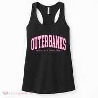 Outer Banks OBX North Carolina summer retro preppy throwback Women's Tank Top thumb 0