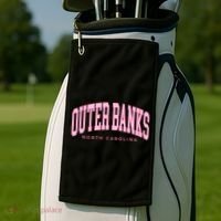 Outer Banks OBX North Carolina summer retro preppy throwback Golf Towel thumb 2