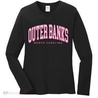Outer Banks OBX North Carolina summer retro preppy throwback Women's Long Sleeve Shirt thumb 0