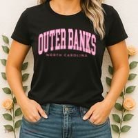 Outer Banks OBX North Carolina summer retro preppy throwback Women's T-Shirt thumb 2