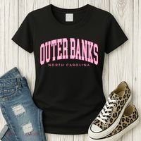 Outer Banks OBX North Carolina summer retro preppy throwback Women's T-Shirt thumb 3